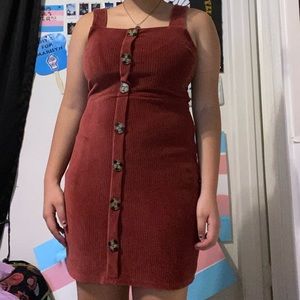 Burgundy dress